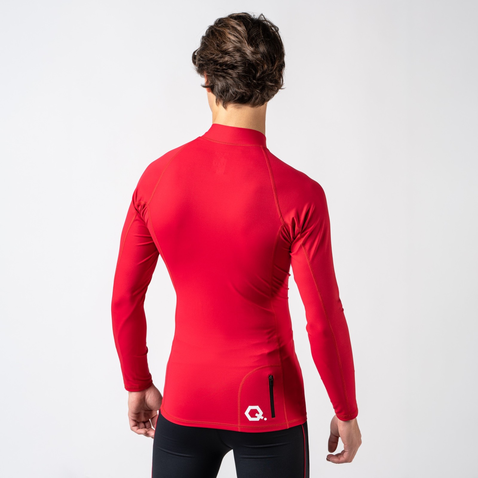 Long sleeve half zip t-shirt for men