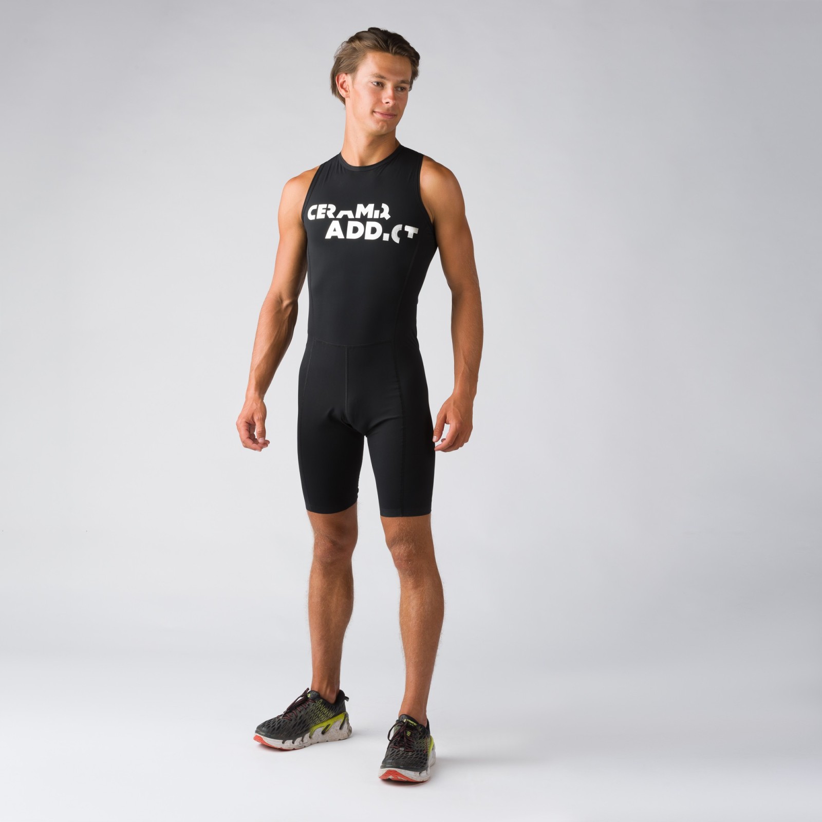 SLEEVELESS TRIFUNCTION SUIT WITH BACK ZIP