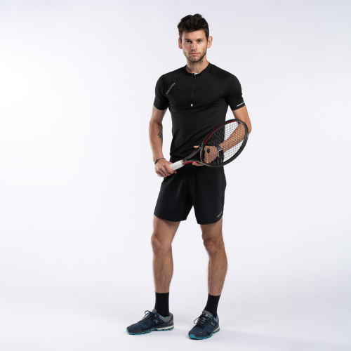 TEE SHIRT MANCHES COURTES 1/2 ZIP