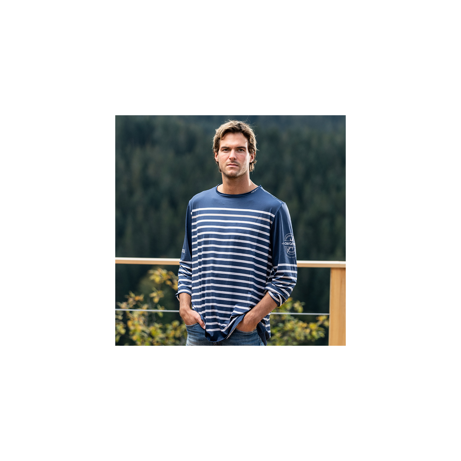 LONG SLEEVE NAVY TEE-SHIRT
