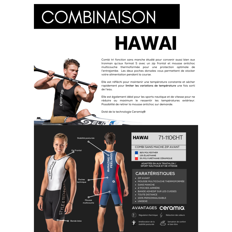 Ärmelloser TRI-Anzug | Ceramiq® Premium personalisiert