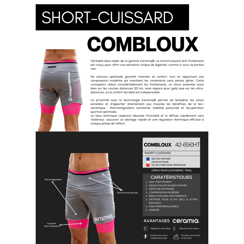 Laufshorts für Vereine | Ceramiq® Premium Thermoregulierend