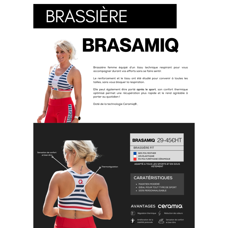 Personalized sports bra | Ceramiq® thermoregulating