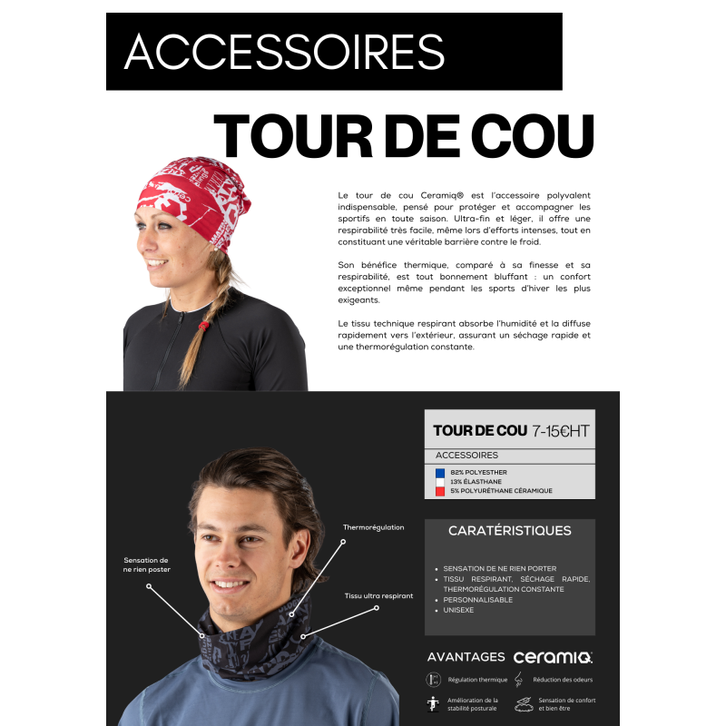 Winter-Sport-Halswärmer | Ceramiq® Premium Thermoregulierend